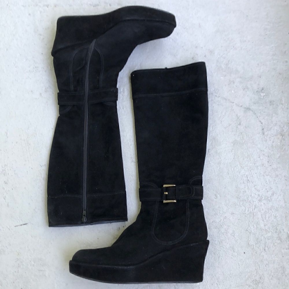 Stuart Weitzman wedged tall boots